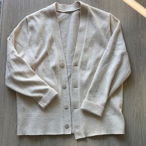 Lululemon Cream Merino Wool Cardigan Sweater